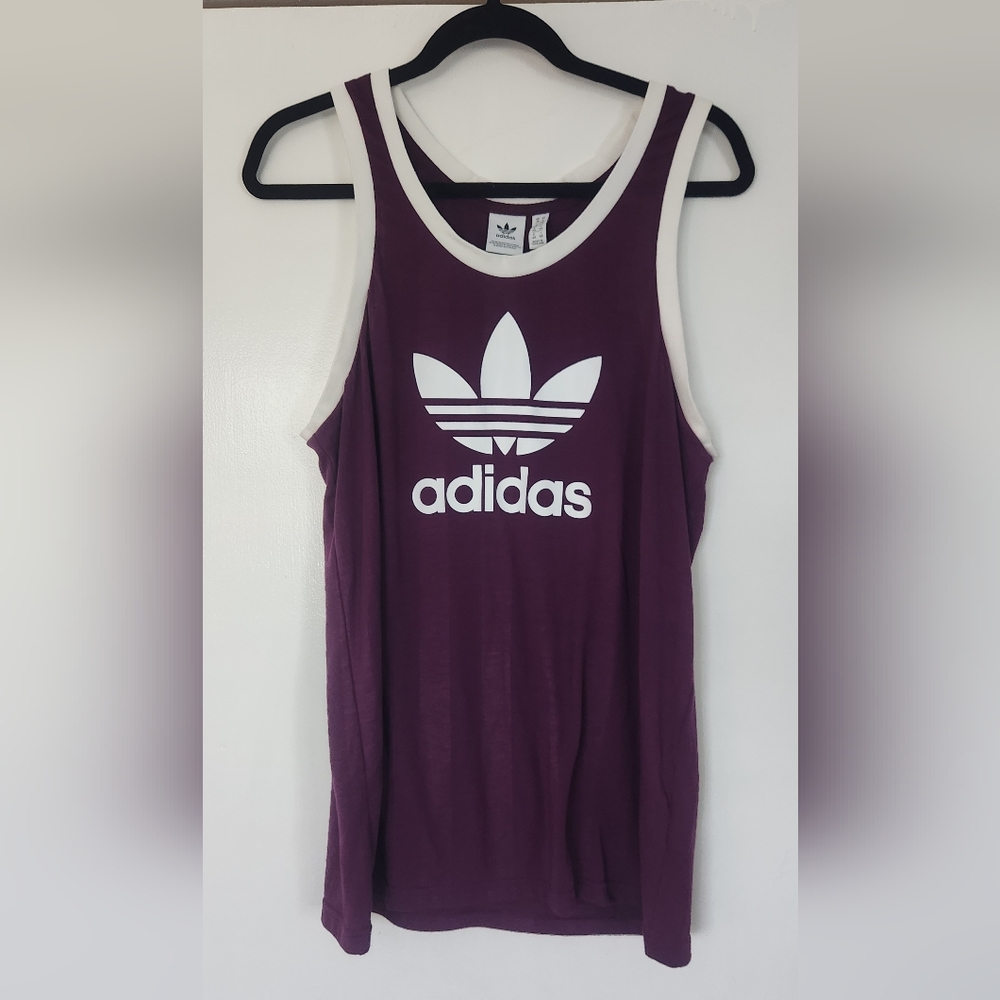 Adidas Originals Women’s Trefoil Track Tank -large - Picture 2 of 7
